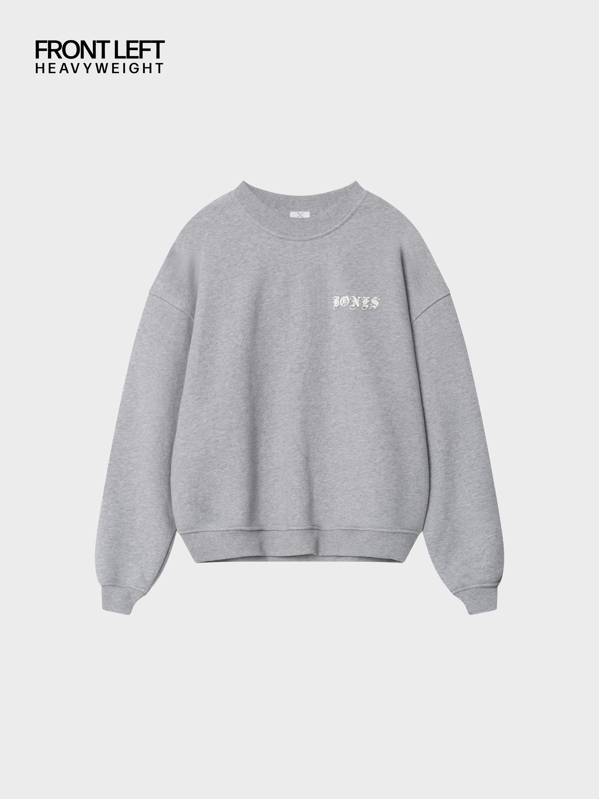 Front Left Crew - Grey Marle