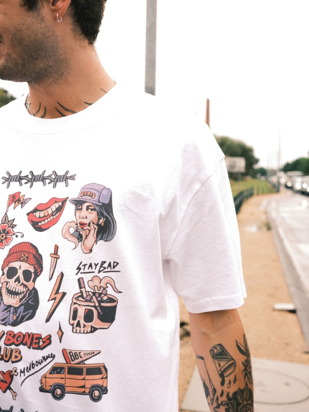 Flash Club Tee - Vintage White