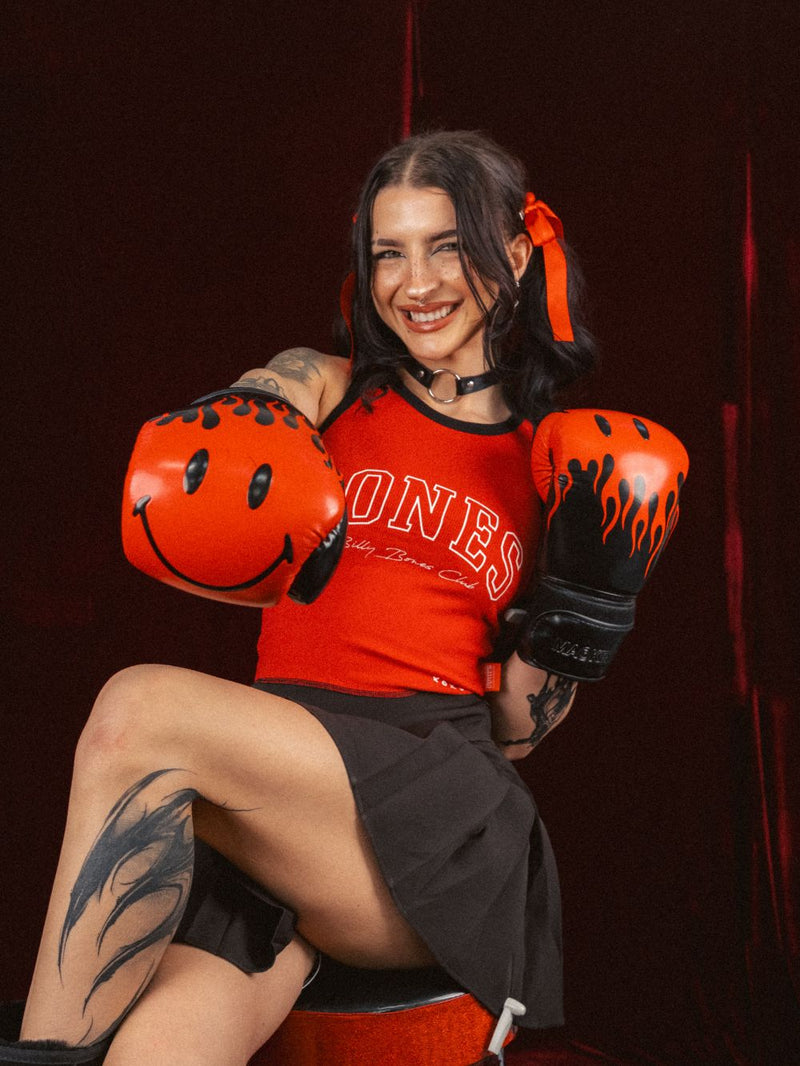 Bones Academy Rib Crop - Red