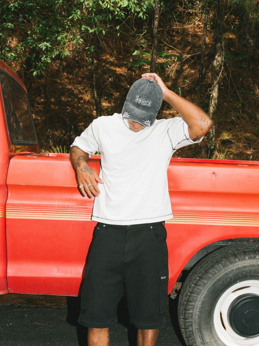 Webbed Steeze Cap - Washed Black