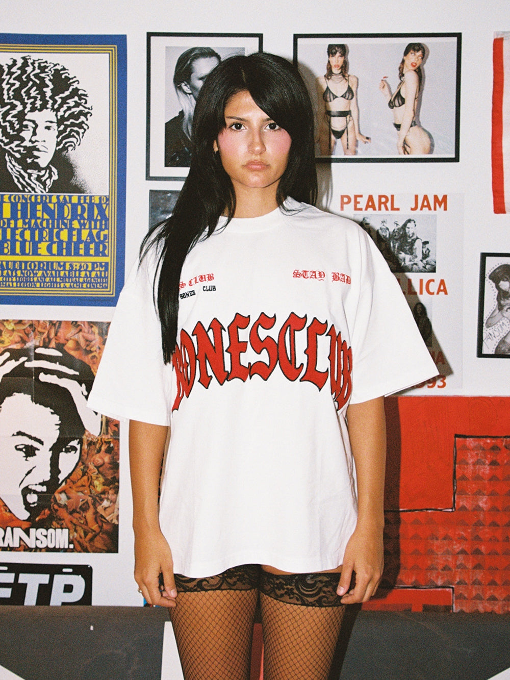 Bones Club Tee - White/Red
