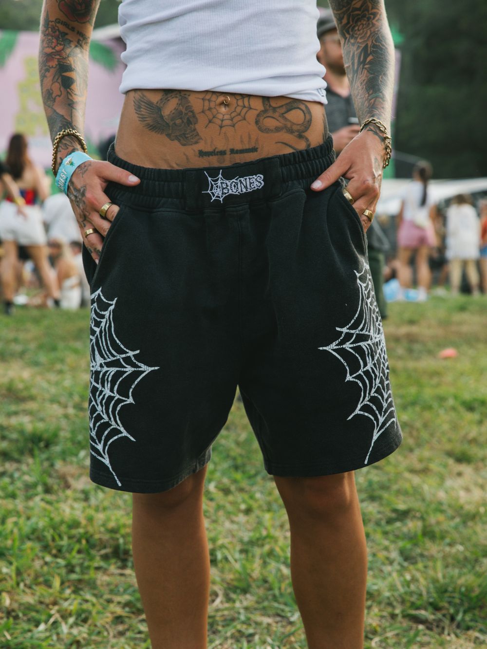 Web Jersey Shorts - Washed Black