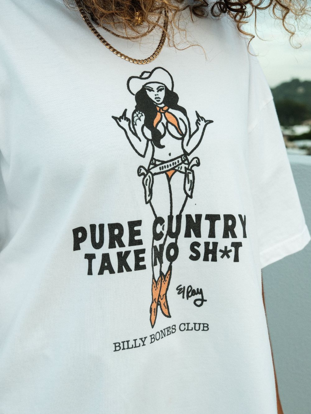 Pure C*ntry Tee - Vintage White