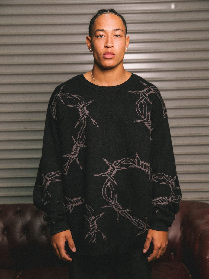 College Dropout Knit - Black/Grey