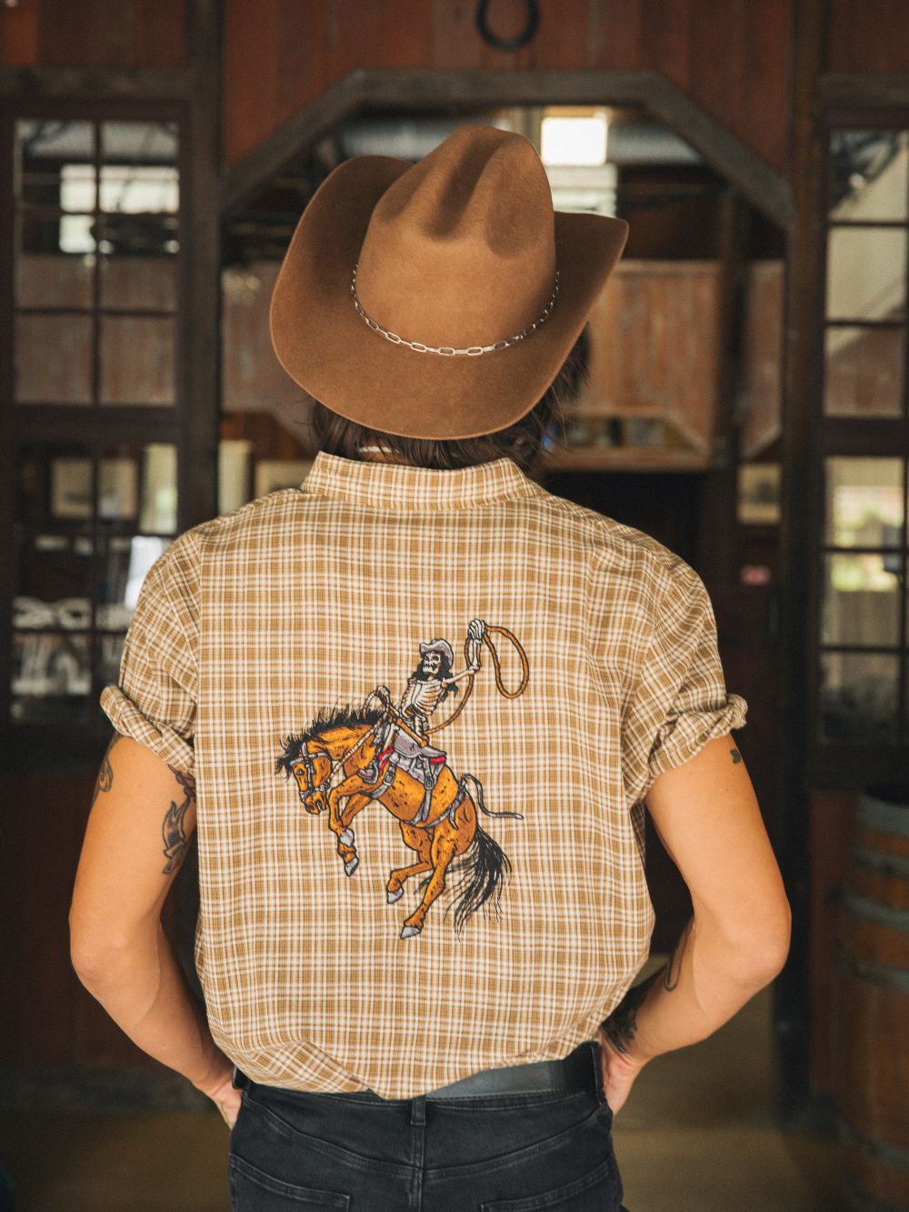 Check Rodeo Shirt - Chocolate