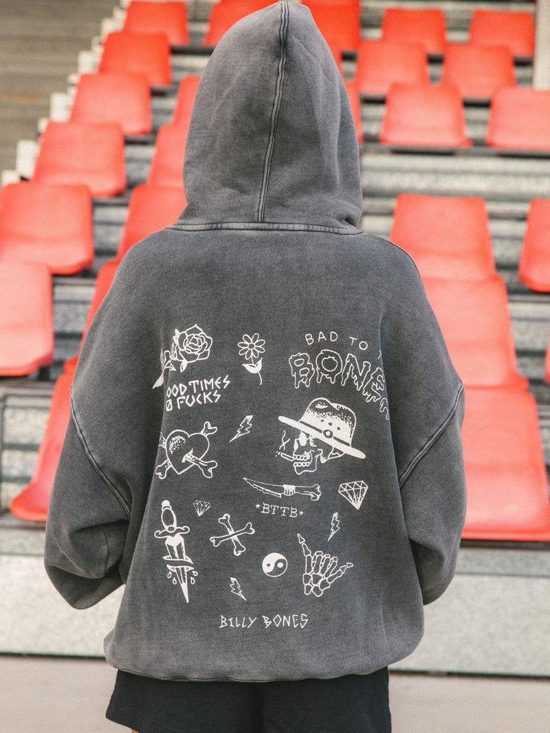 Flash Hoodie 2.0 - Washed Black