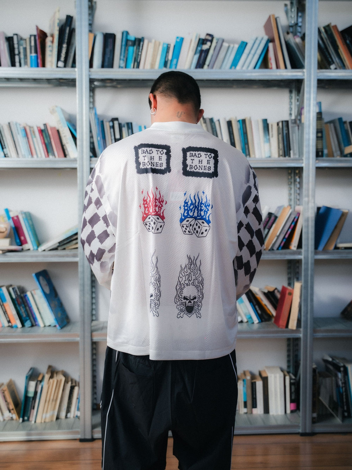 Venom Reaper Long Sleeve - White/Black Check