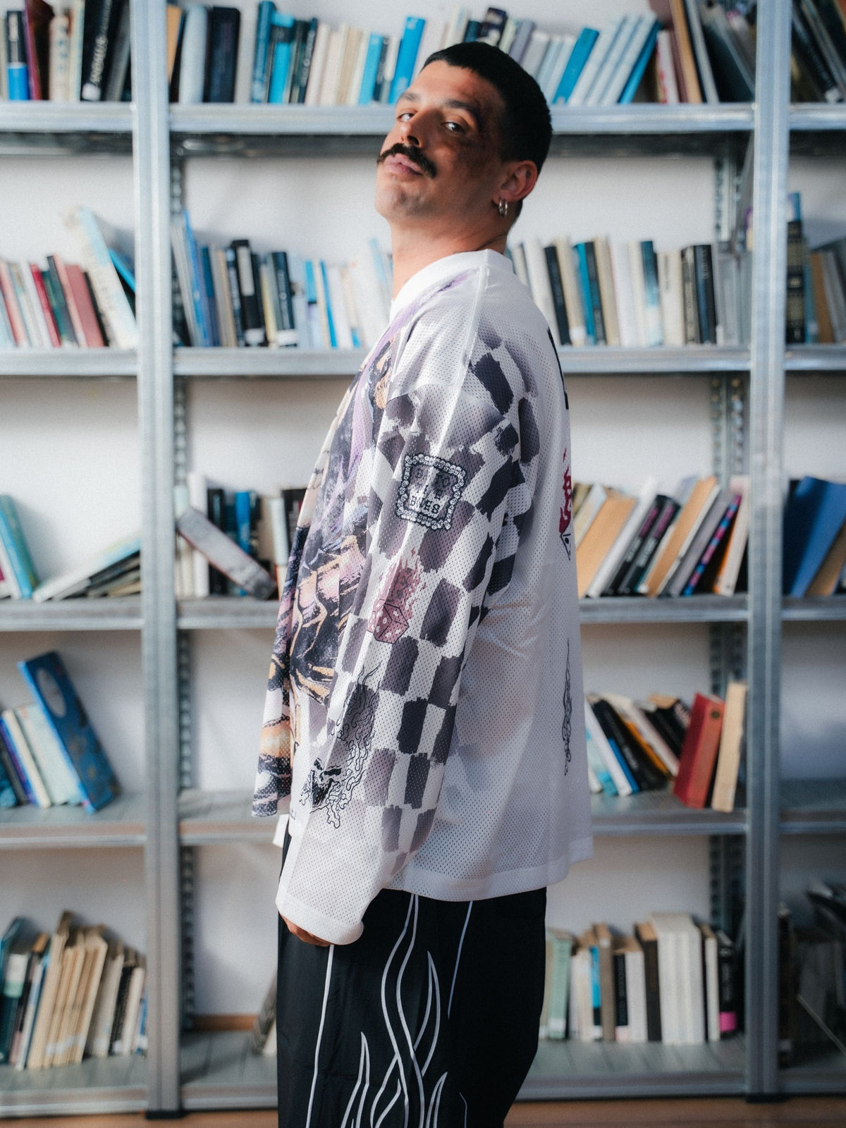Venom Reaper Long Sleeve - White/Black Check