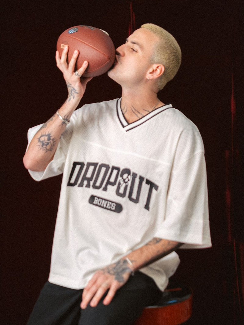 College Dropout Jersey - Mesh White