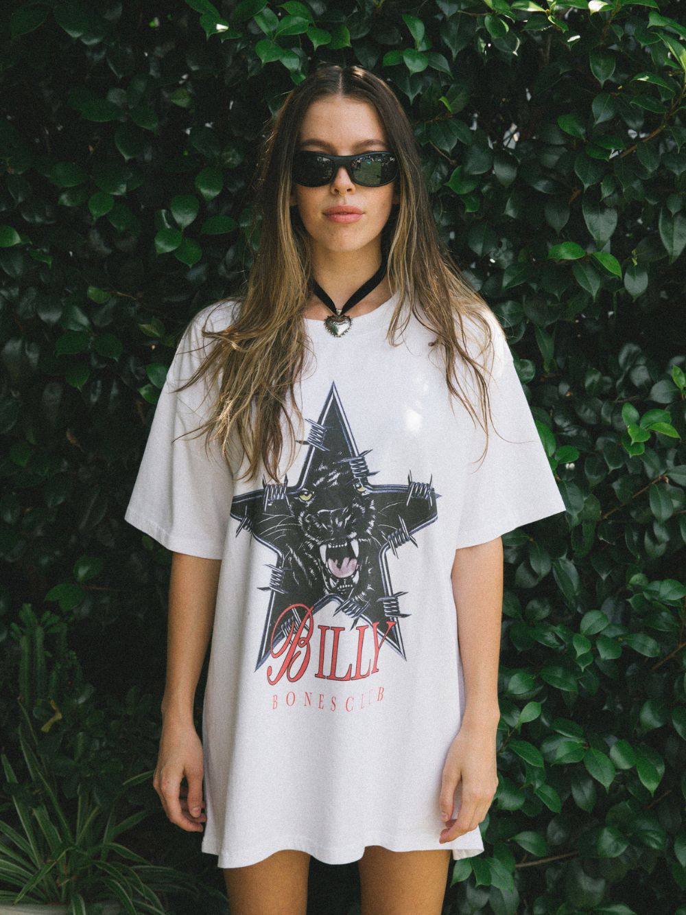 Star Cat Tee - Vintage White