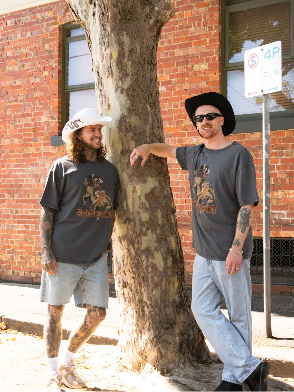 Easy Cowboy Tee - Washed Black