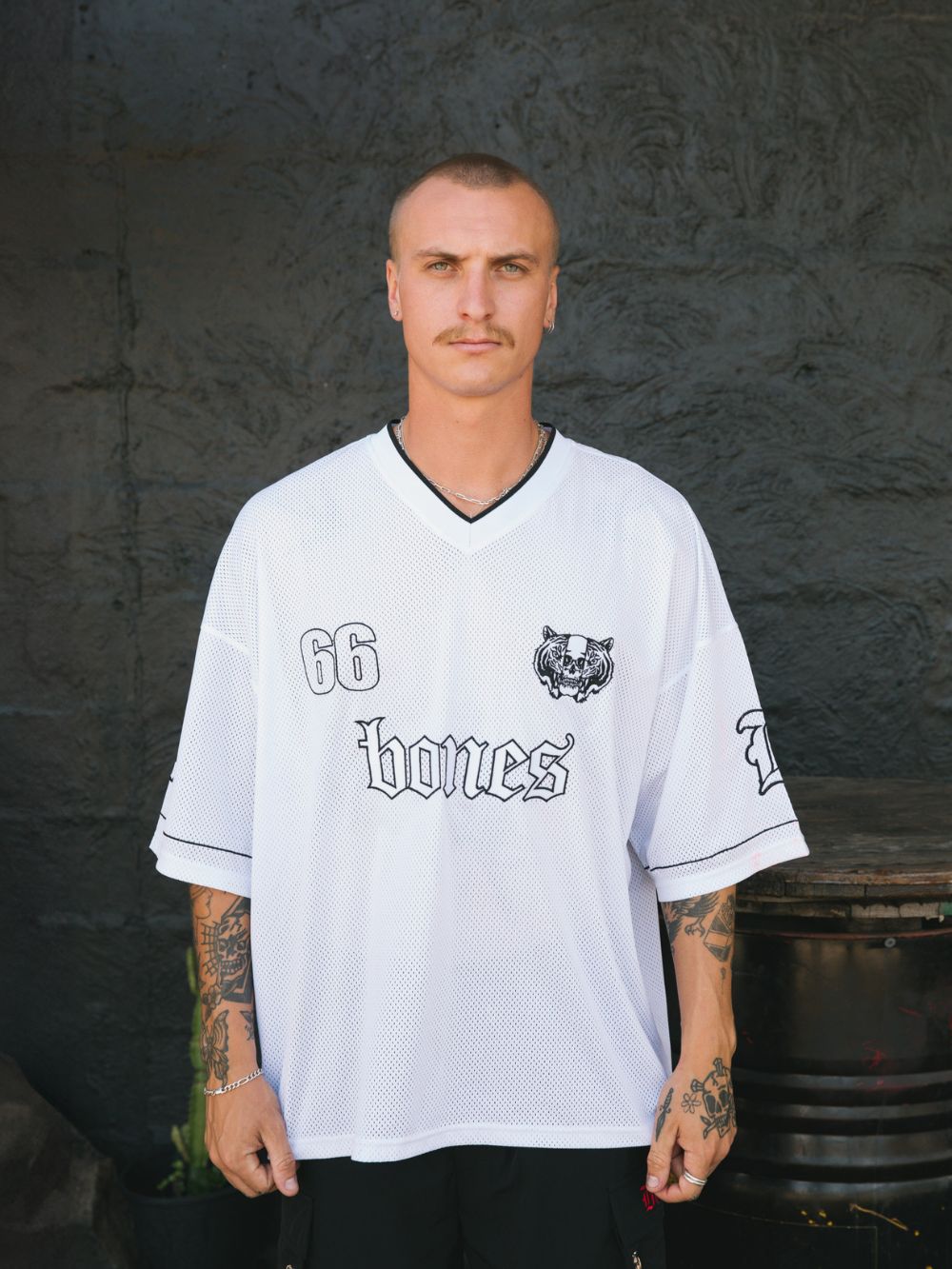 FC Bones Jersey - Mesh White