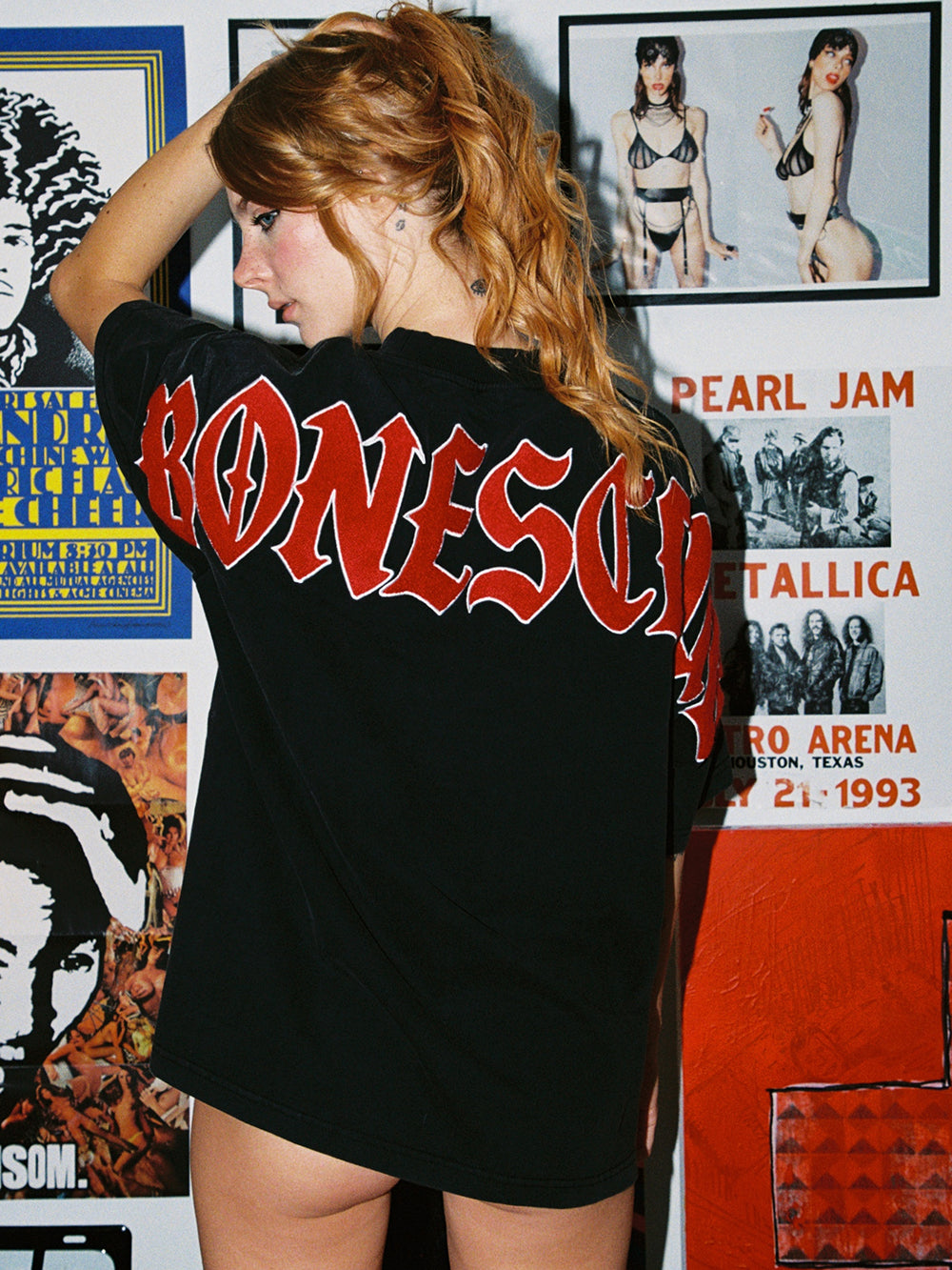 Bones Club Tee - Black/Red