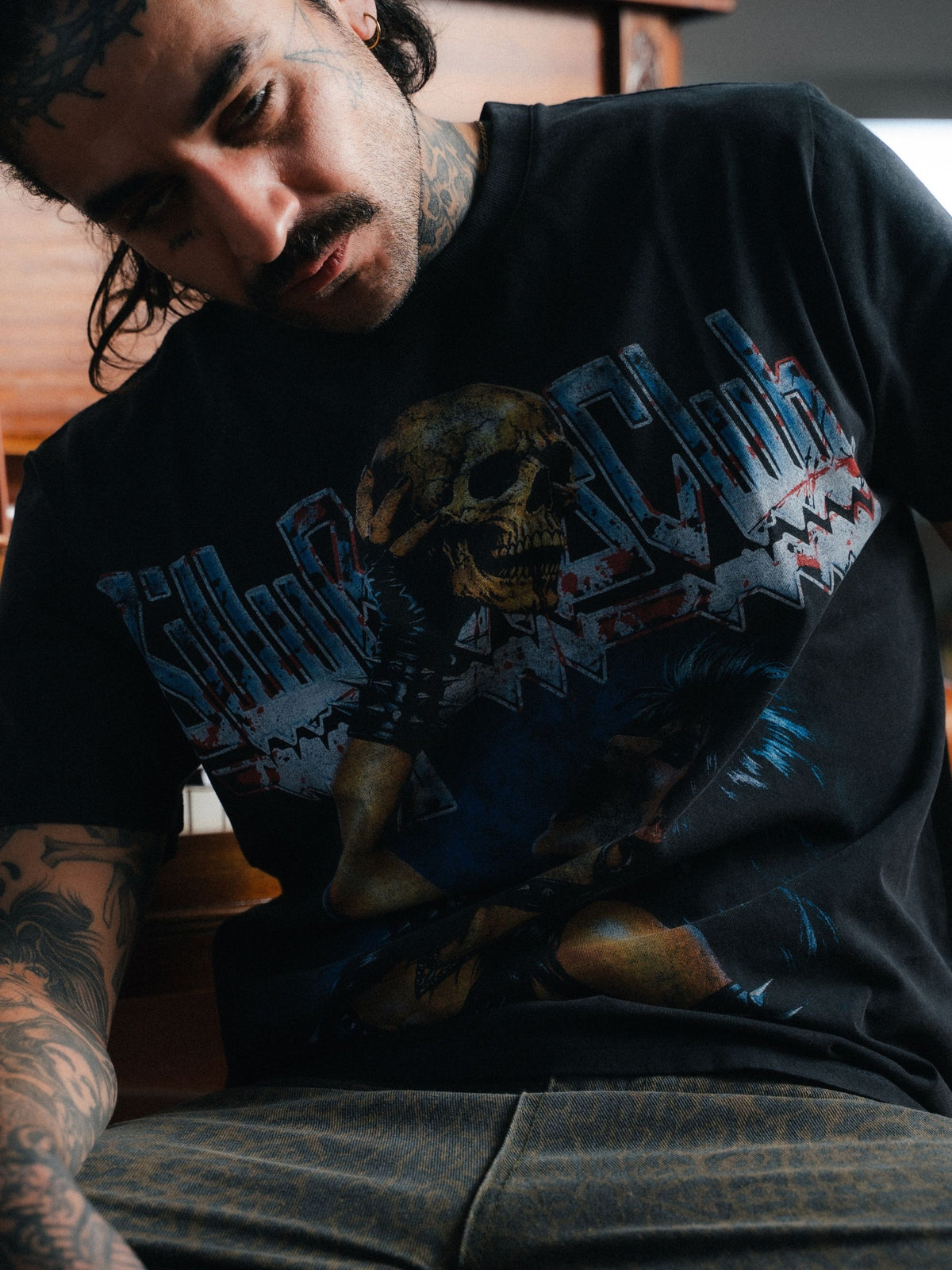 Thirsty Slim Tee - Vintage Black