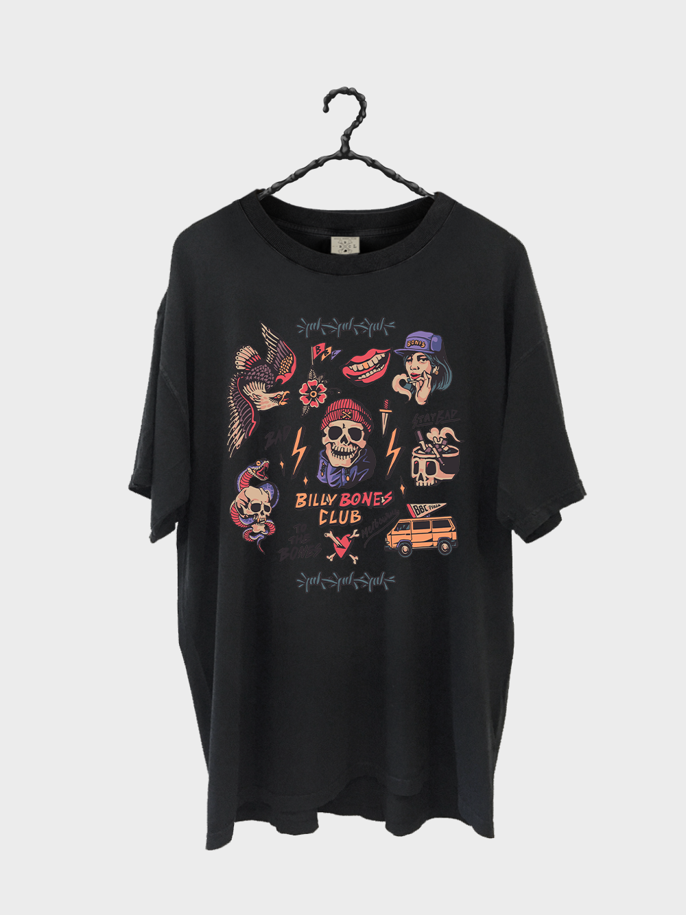 Flash Club Tee - Acid Black