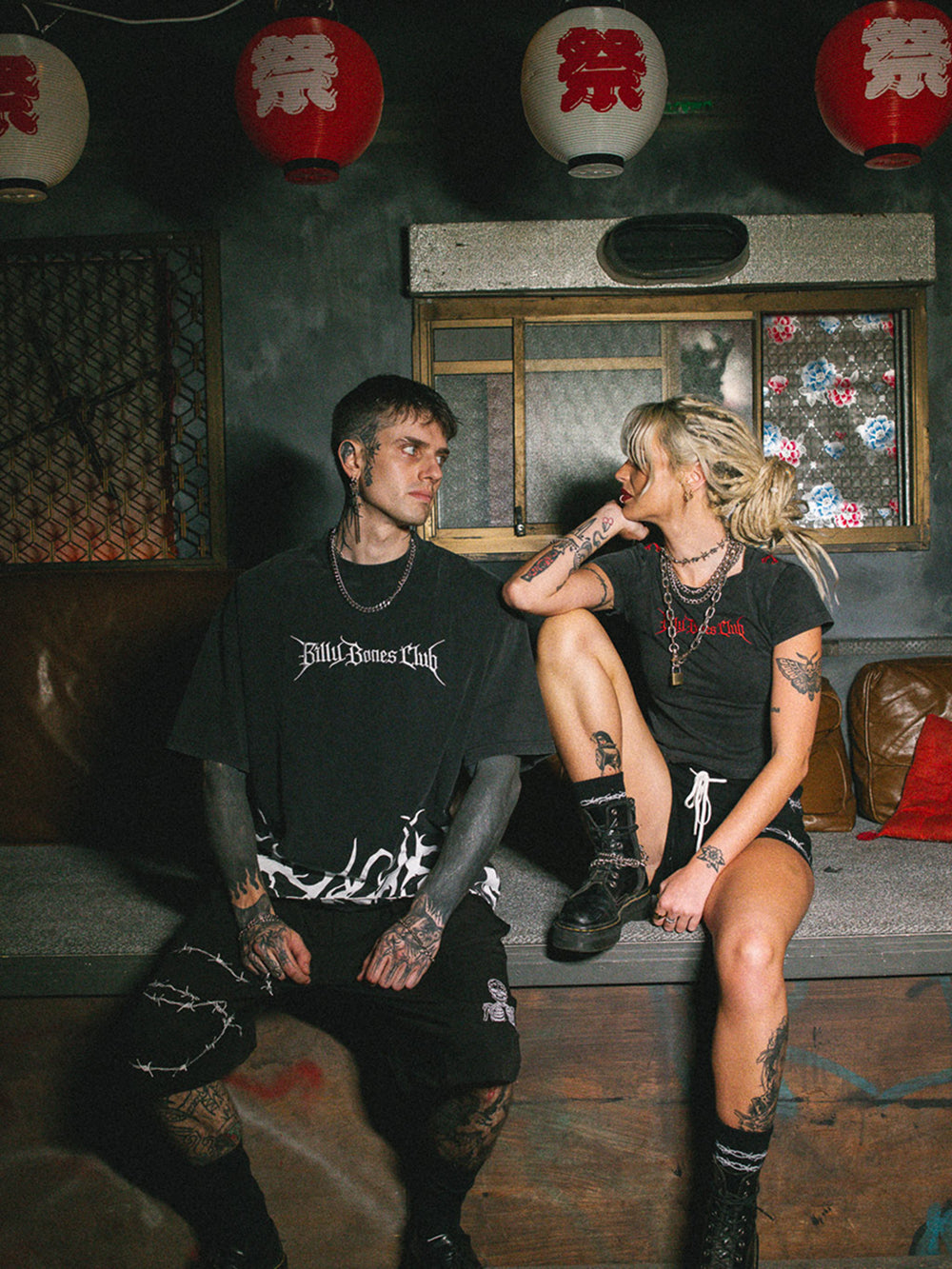 Rocker Logo Tee - Washed Black