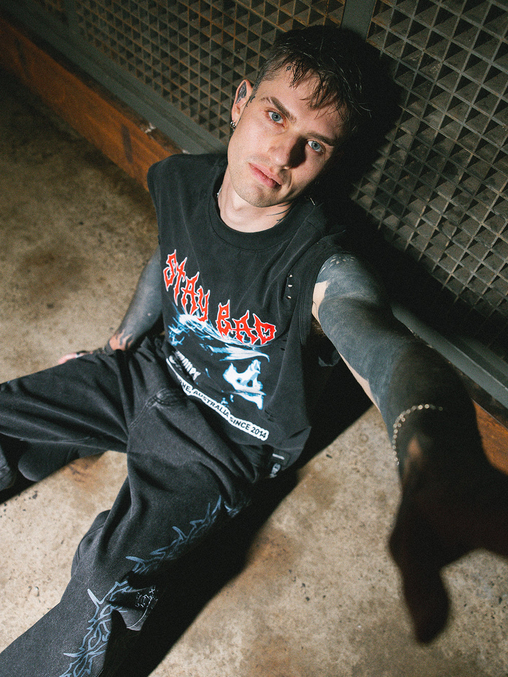 Barb Denim Jeans Straight - Washed Black