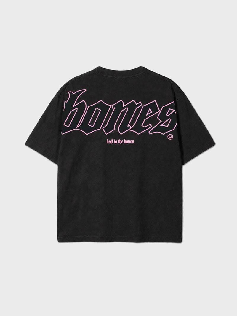 Bones Classic 2.0 Tee - Black/Pink