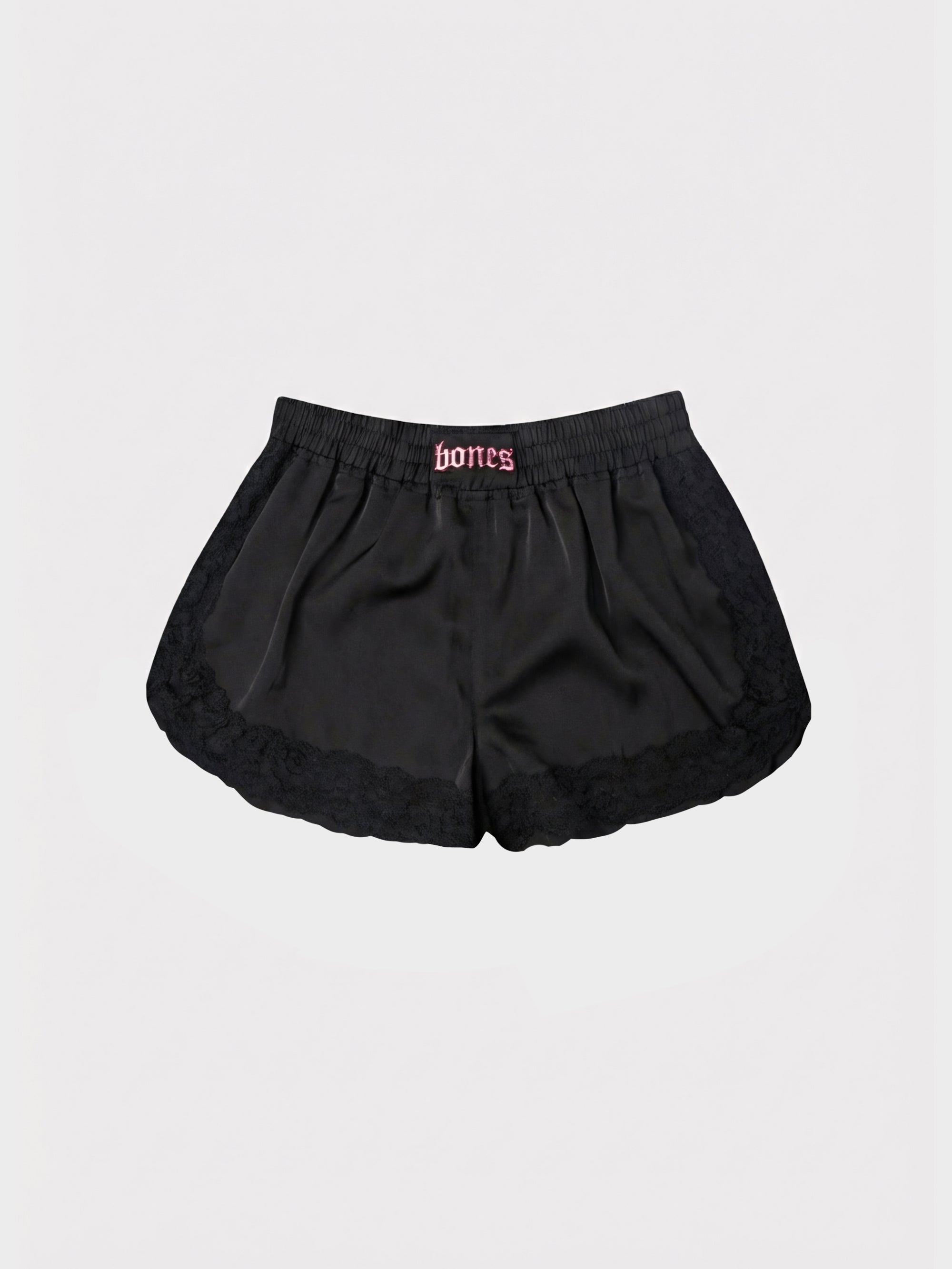 Till Death Lace Shorts - Black