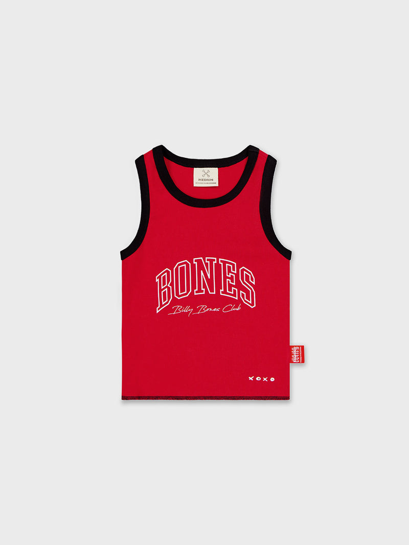 Bones Academy Rib Crop - Red