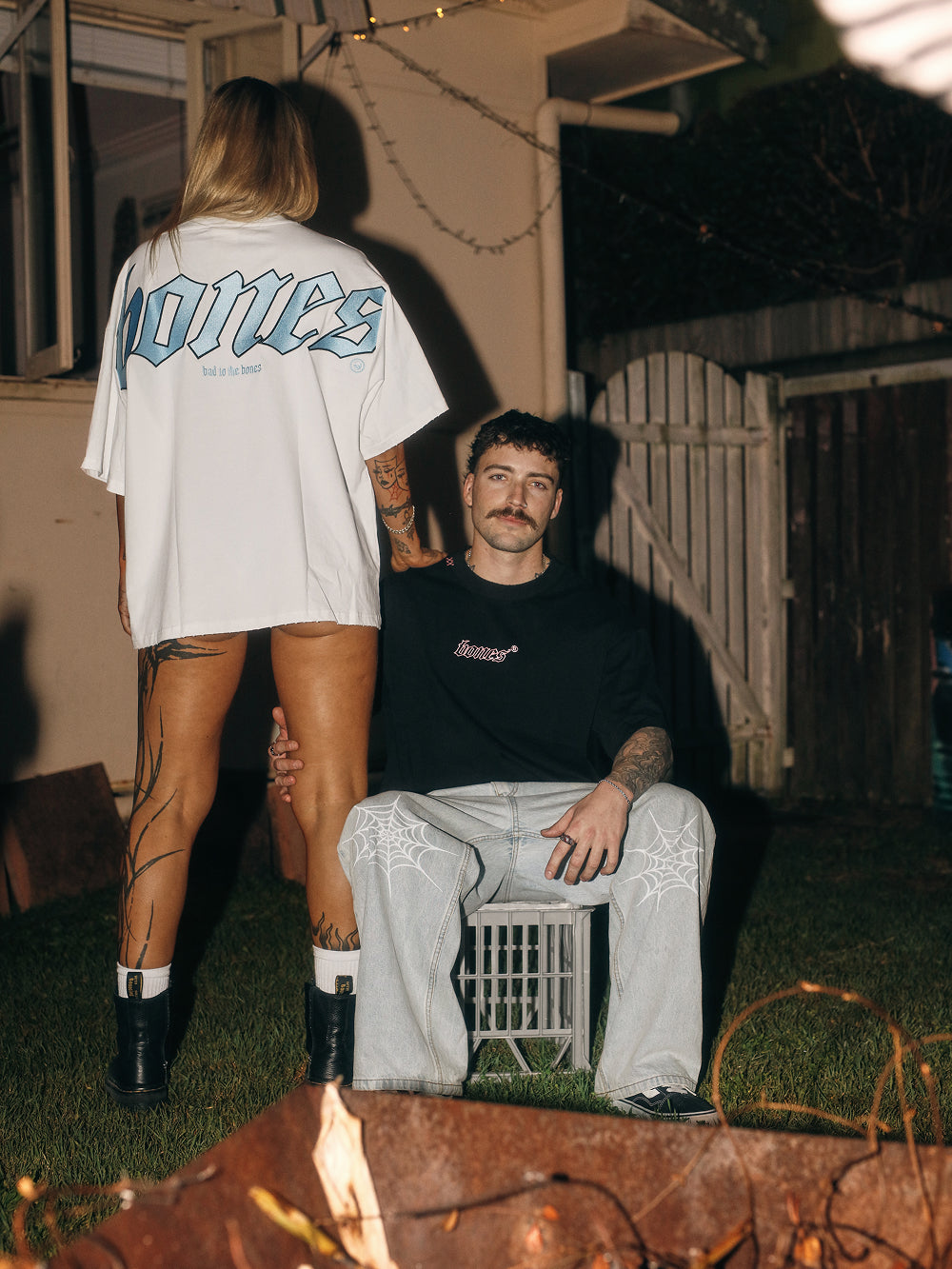 Bones Classic 2.0 Tee - White/Blue