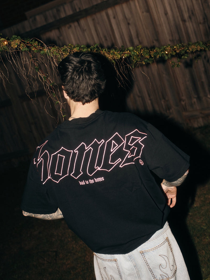 Bones Classic 2.0 Tee - Black/Pink