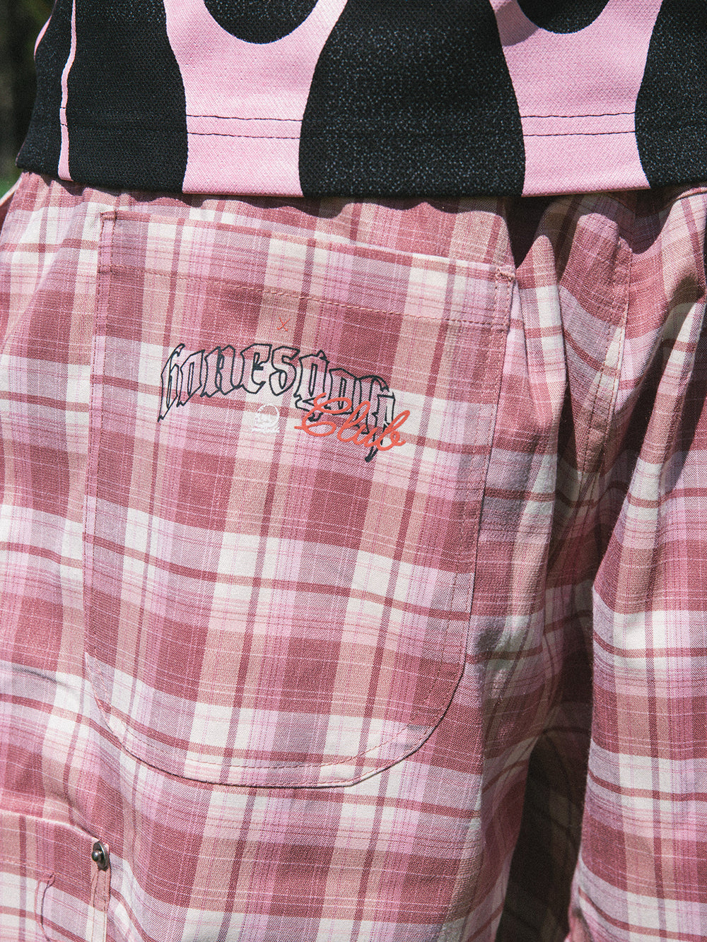 Swingers Plaid Shorts - Pink