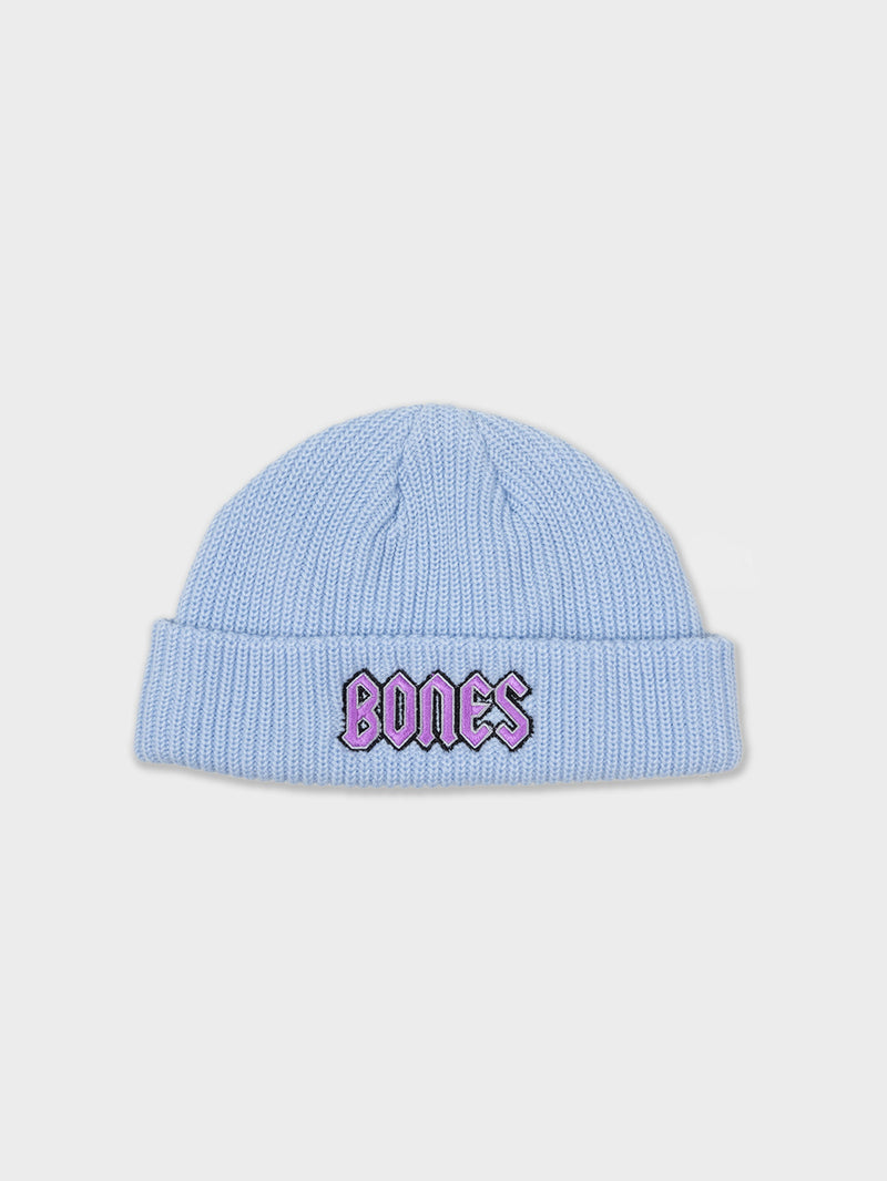 Squealer Rib Beanie in Sky Blue