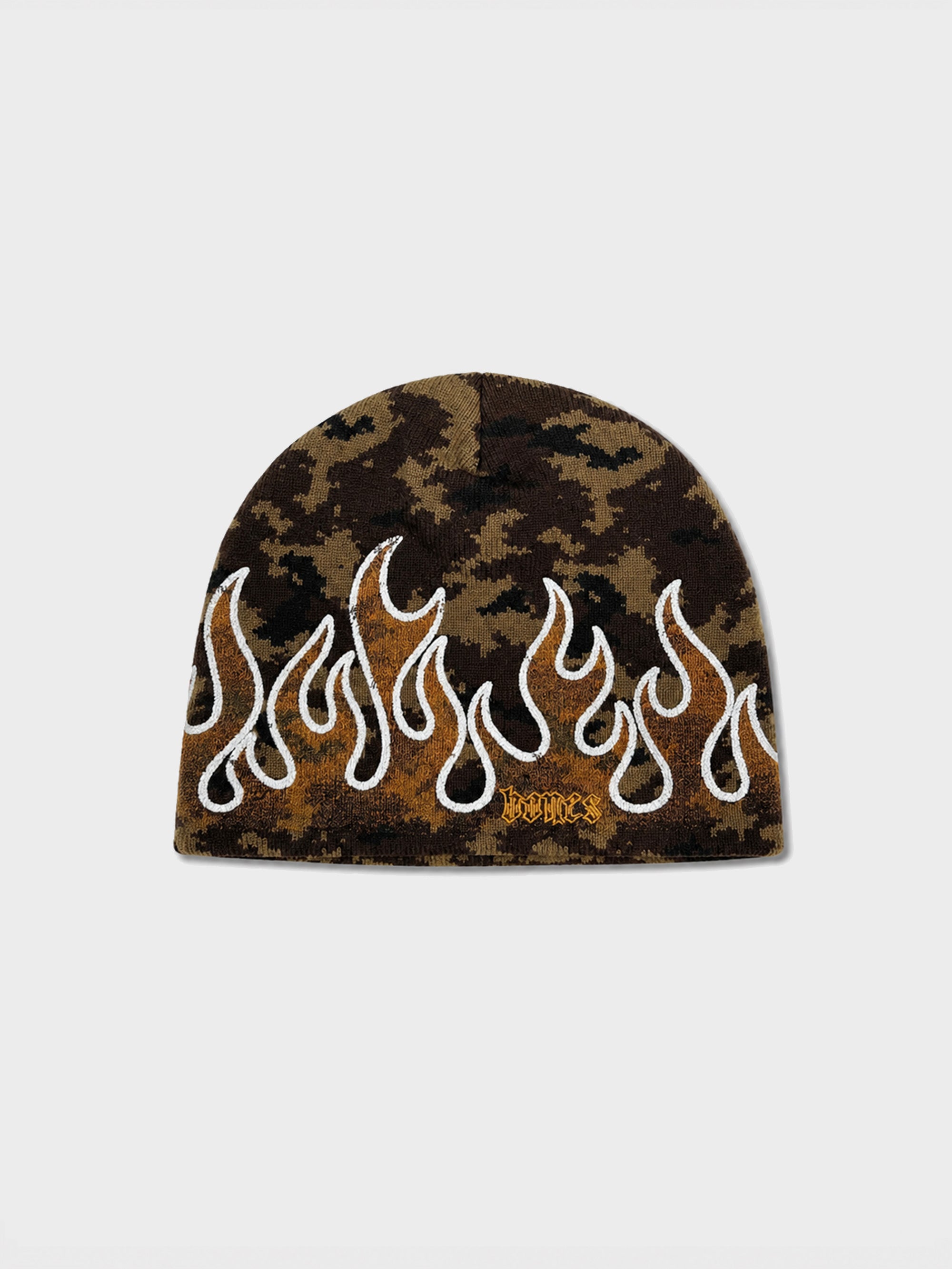 Burner Skull Beanie - Camo