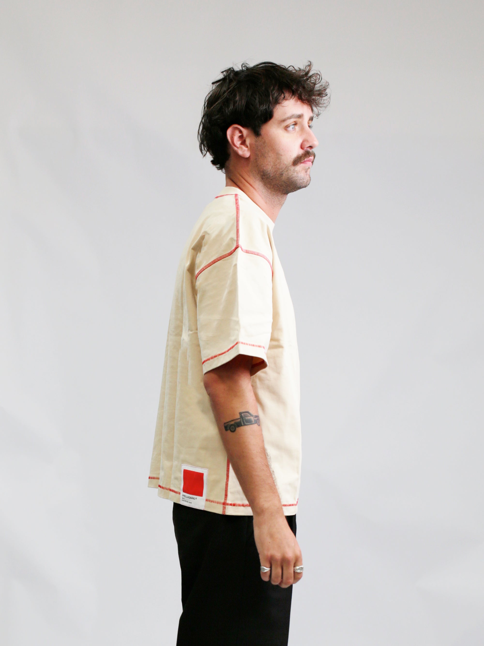 Epoch Blank Tee - Contrast Cream