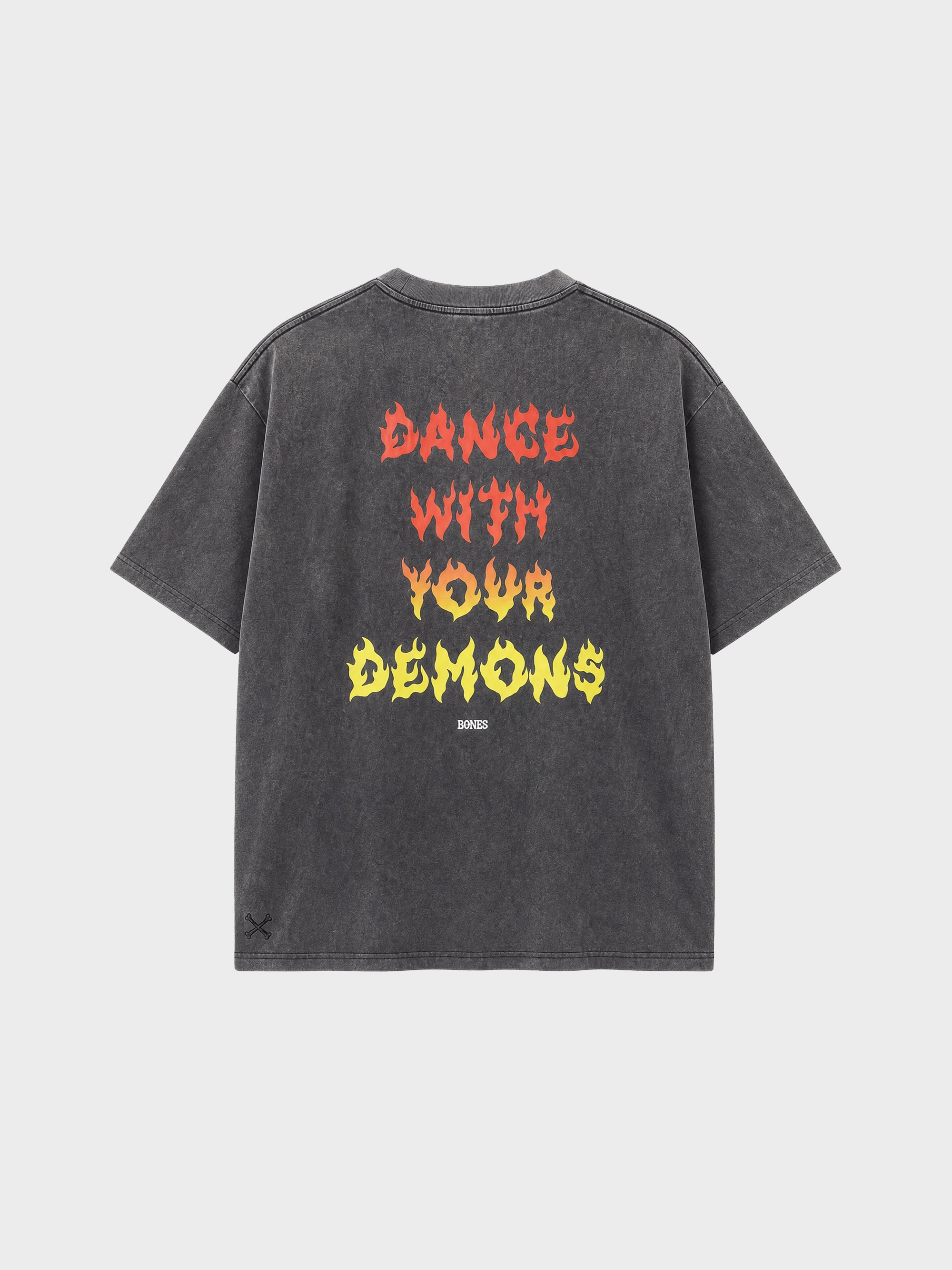 Dance With Your Demons Tee - Washed Black