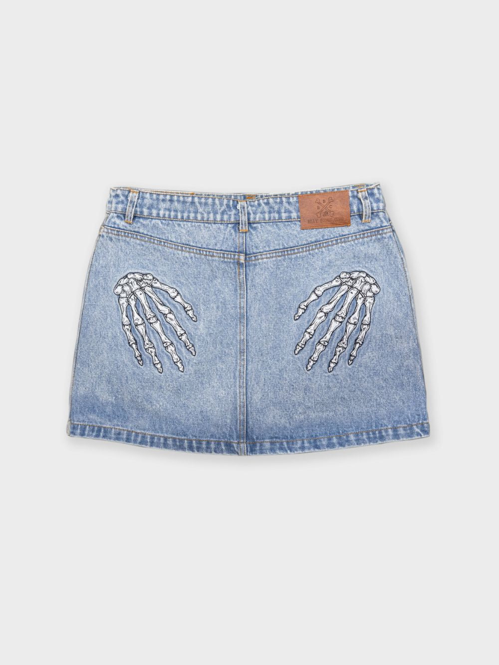 Hands Off Denim Skirt - Washed Blue