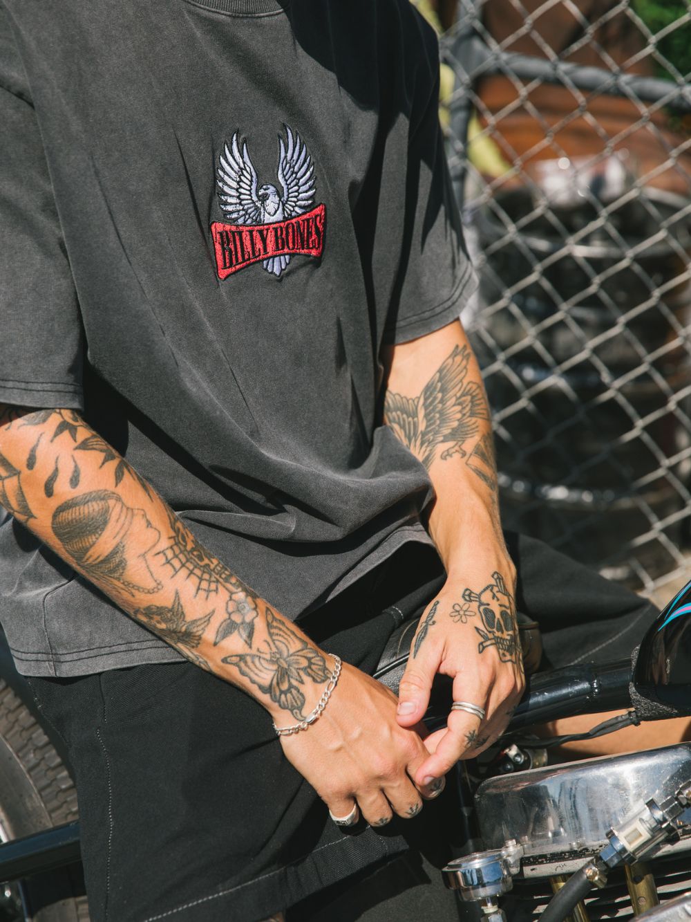 Wingspan Tee - Washed Black