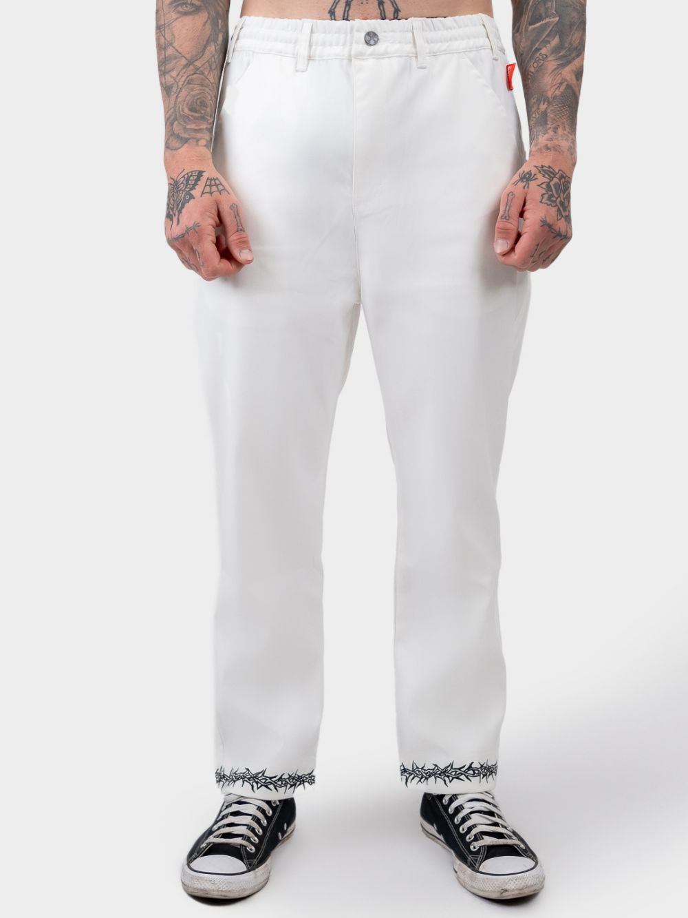 Thorn Straight Leg Pant - White