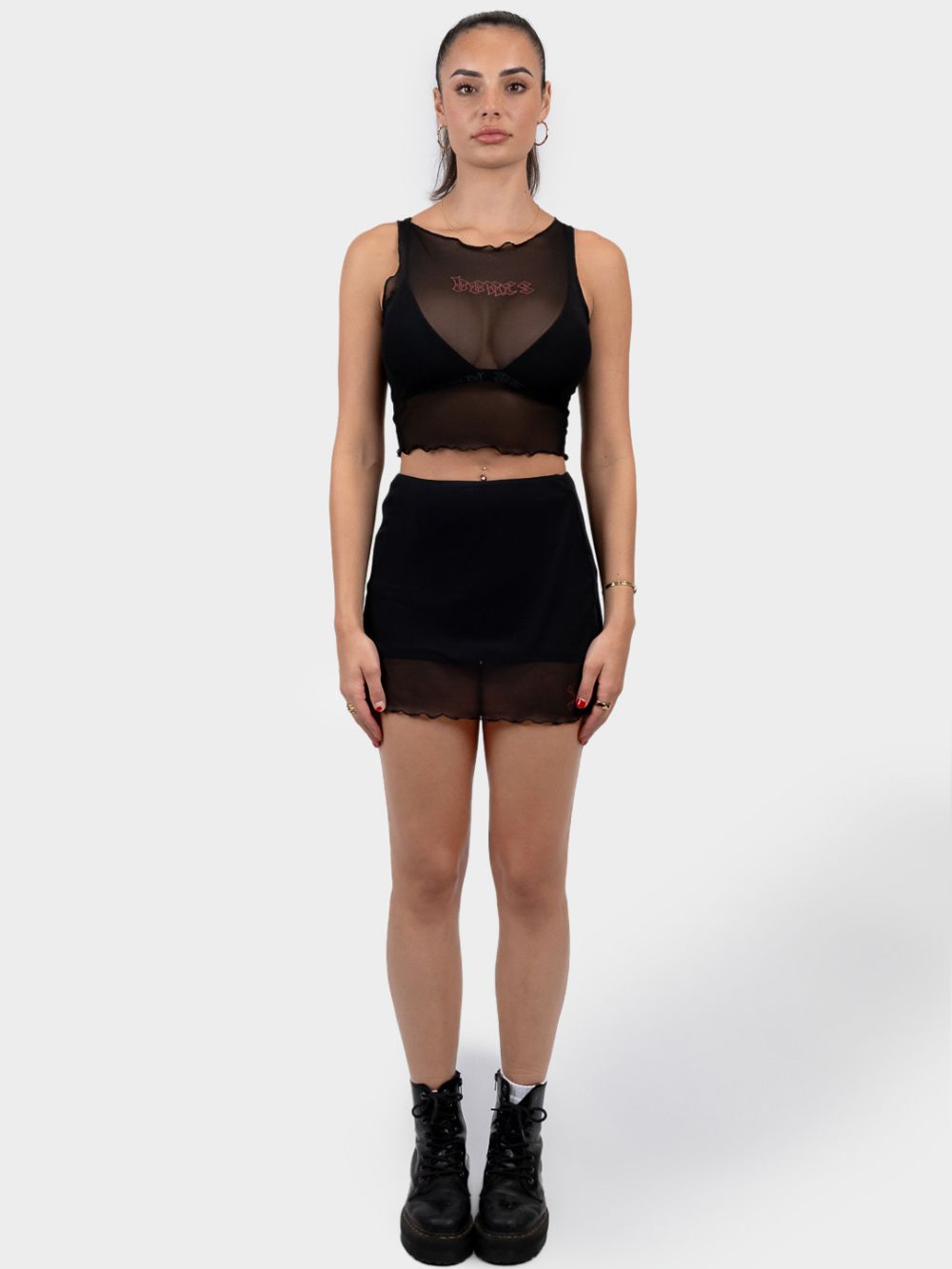 ClubSteeze Mesh Top - Black