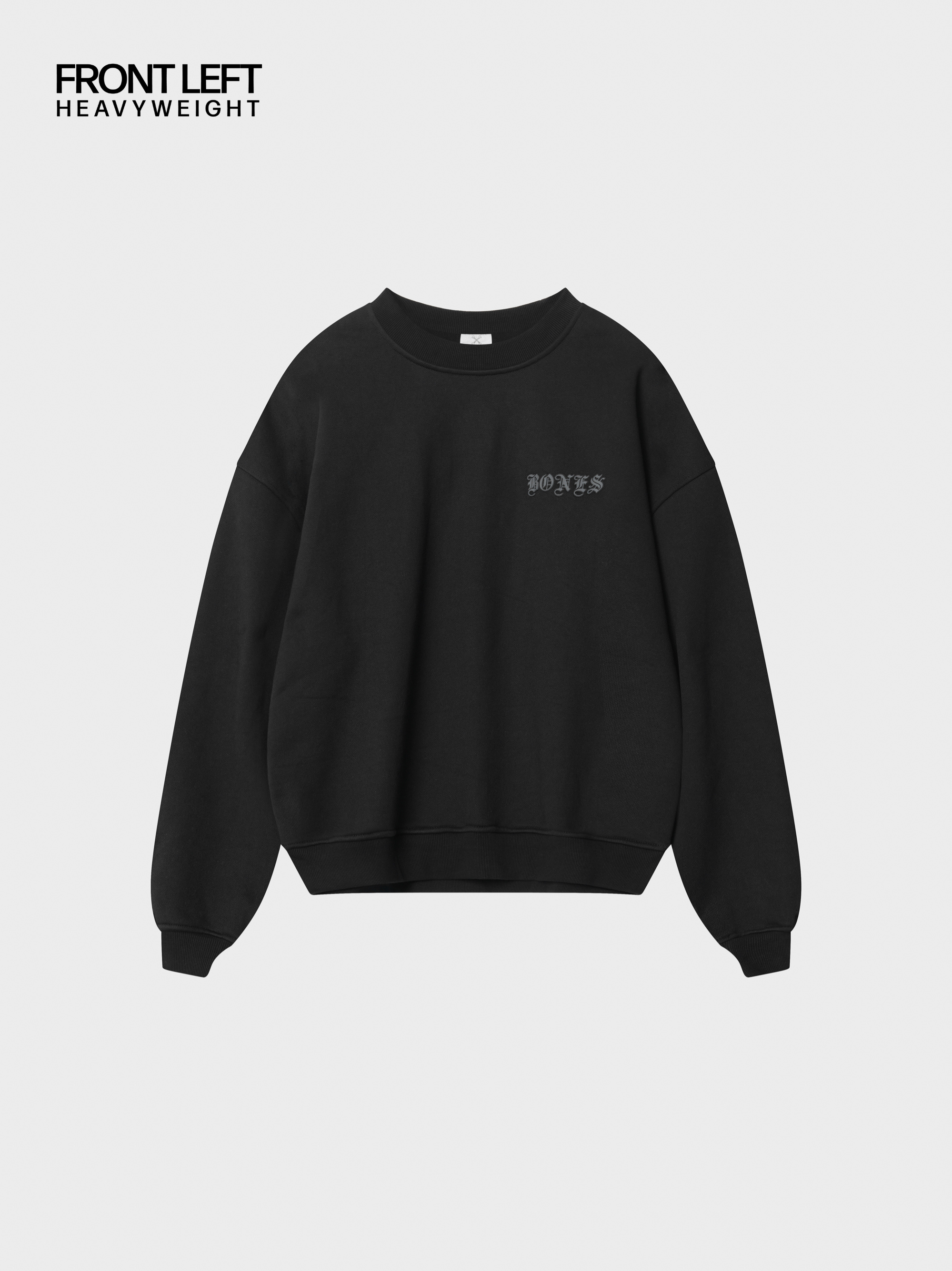 Front Left Crew - Vintage Black