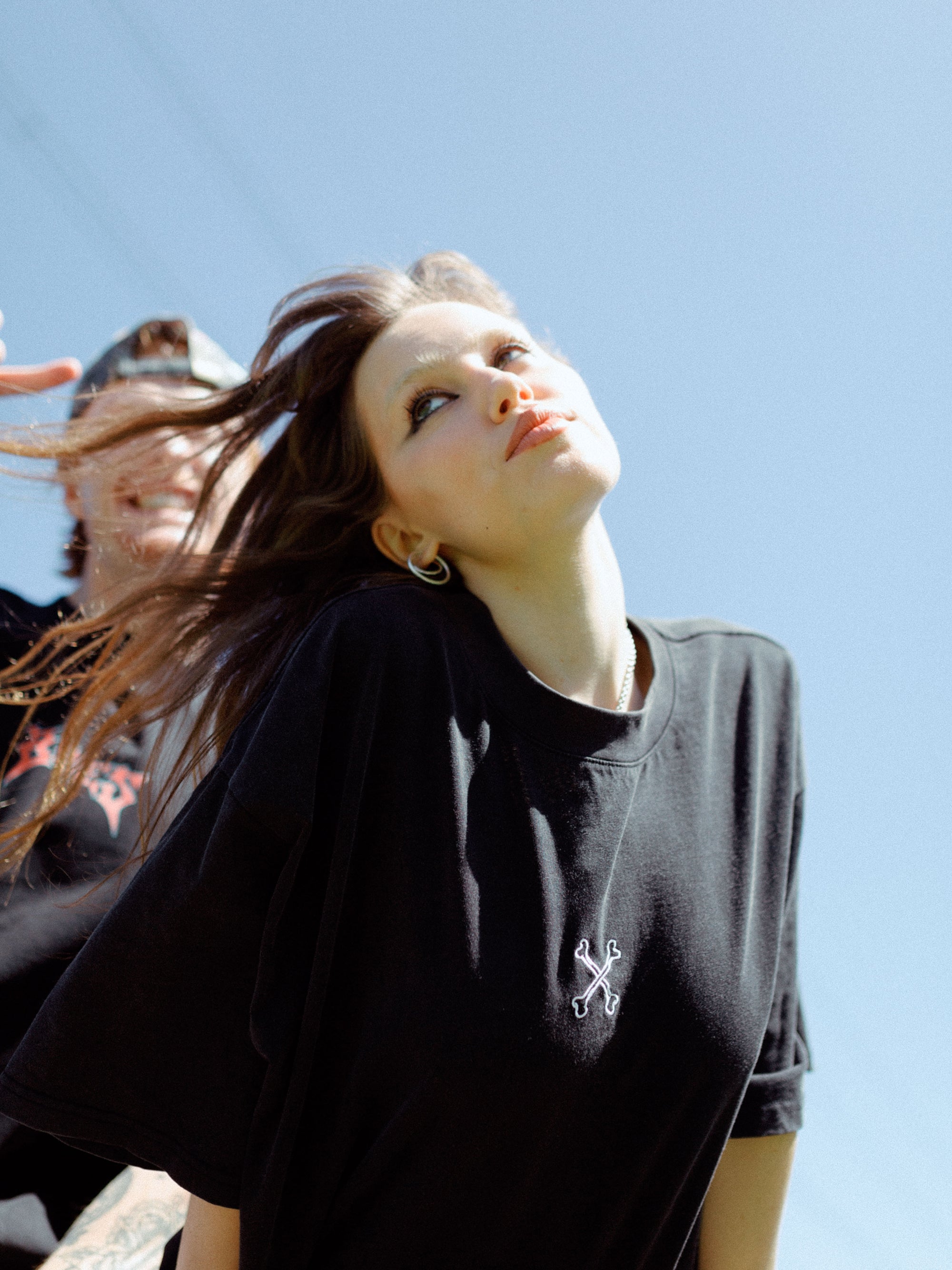 Cross Bones Tee - Vintage Black