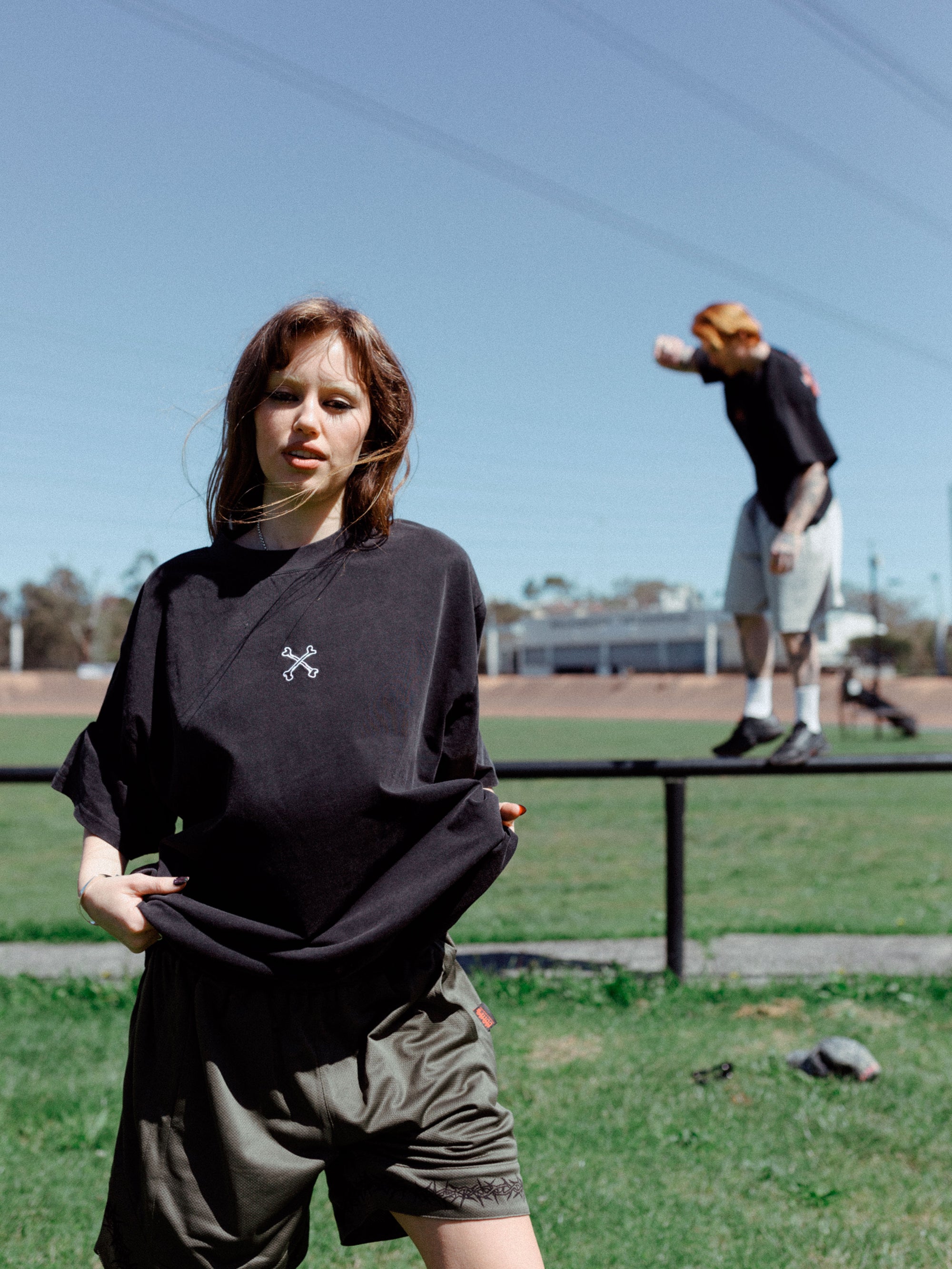 Cross Bones Tee - Vintage Black