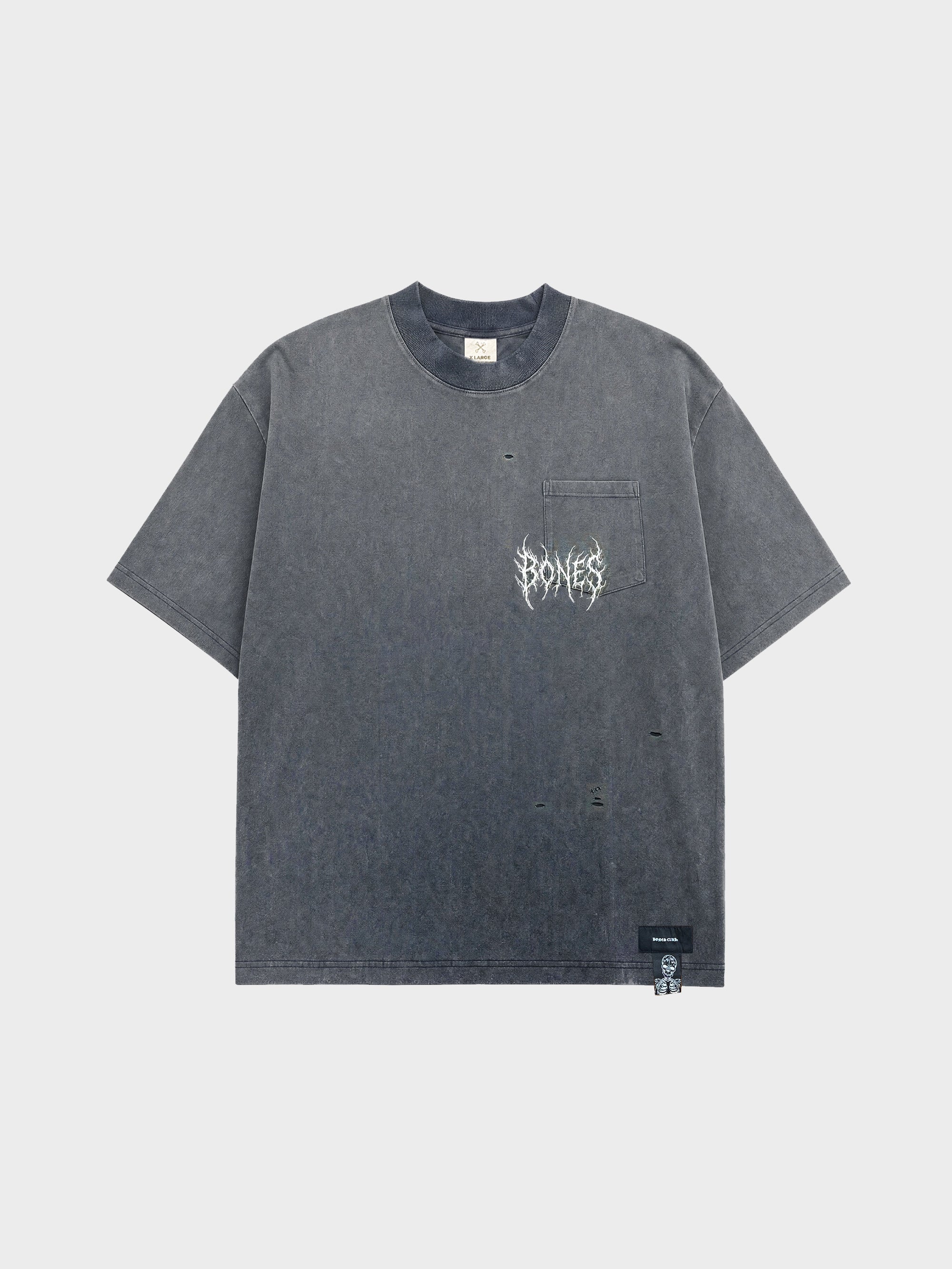 Punk Pocket Tee - Sunfaded Grey
