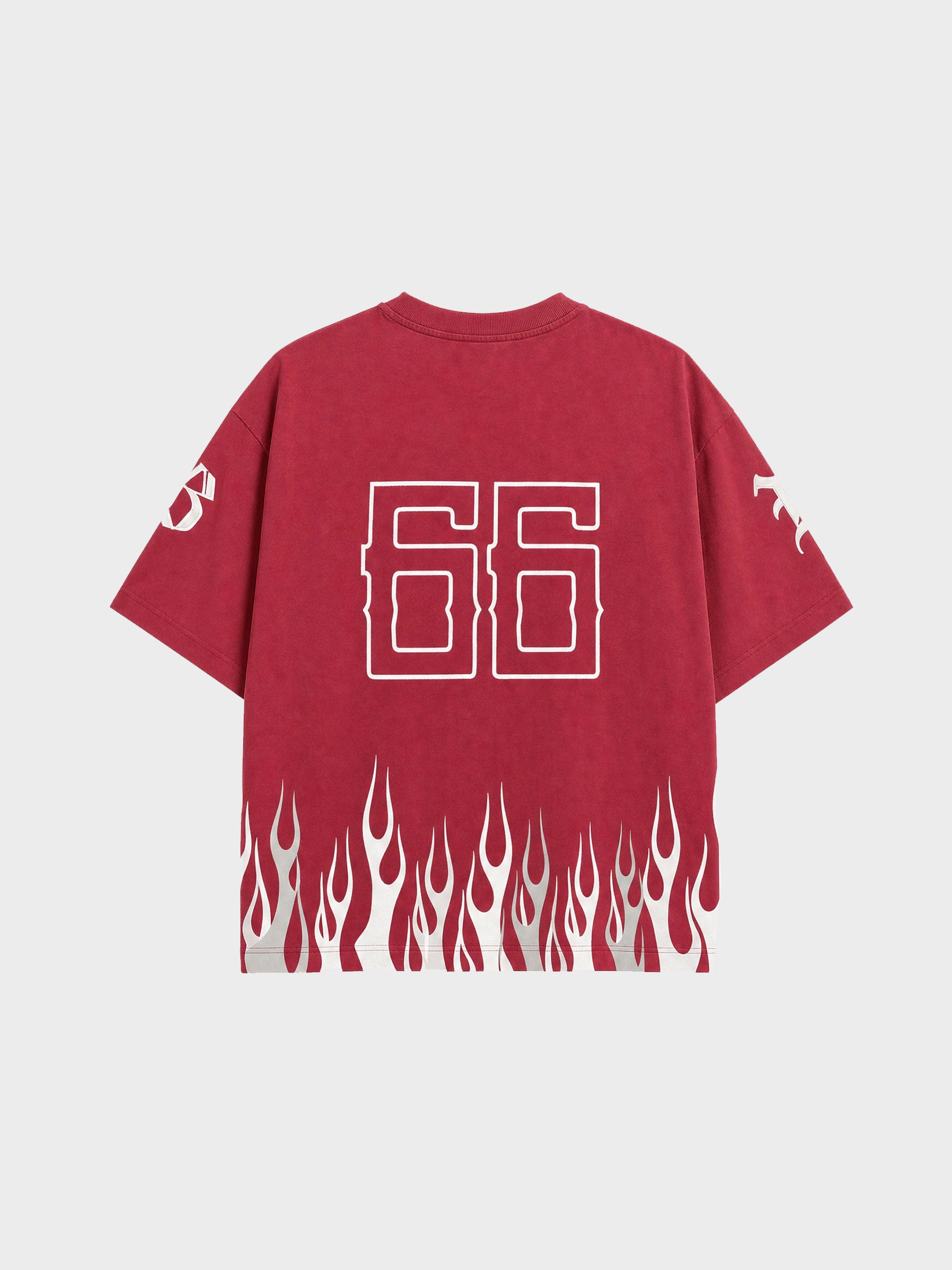 Burner Boxy Tee - Maroon