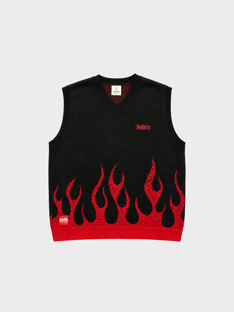 Burner Knit Vest - Black