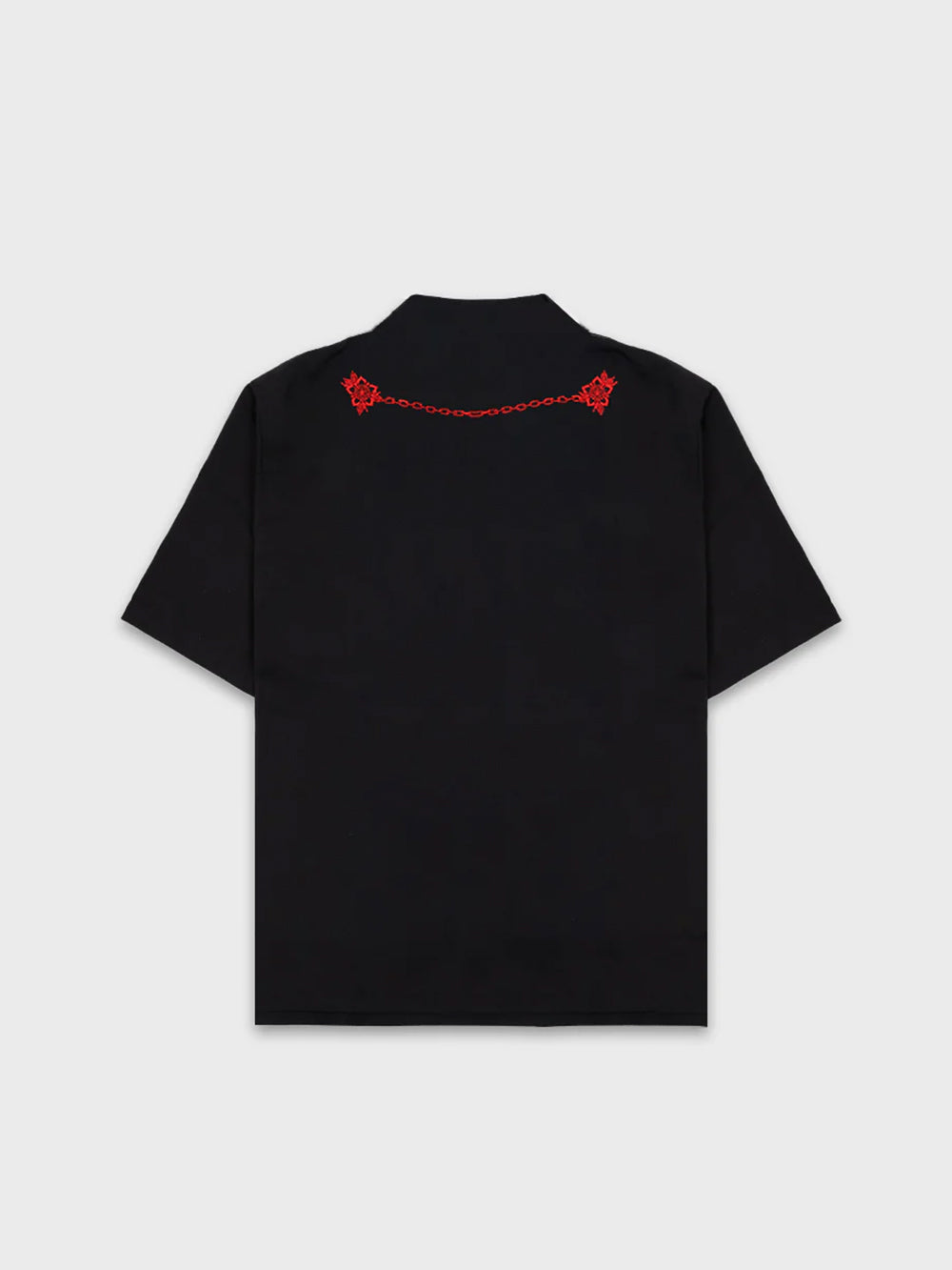 Hooked Rose Bowlo Shirt - Black