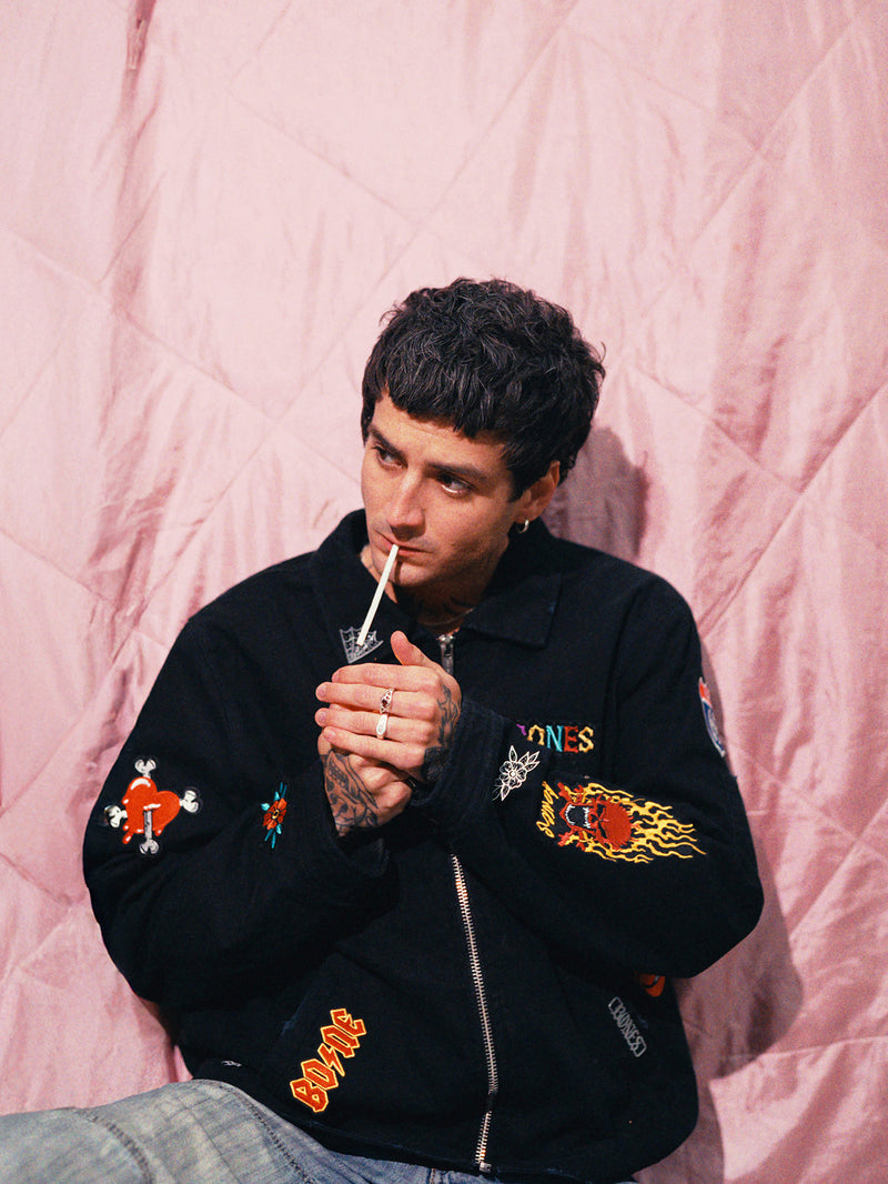 Bones DIY Patch Jacket - Vintage Black