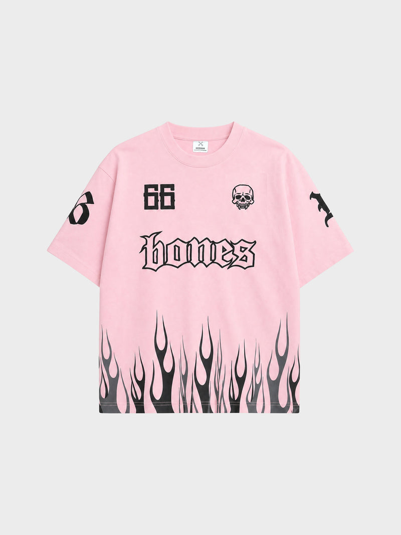 Burner Boxy Tee - Washed Pink