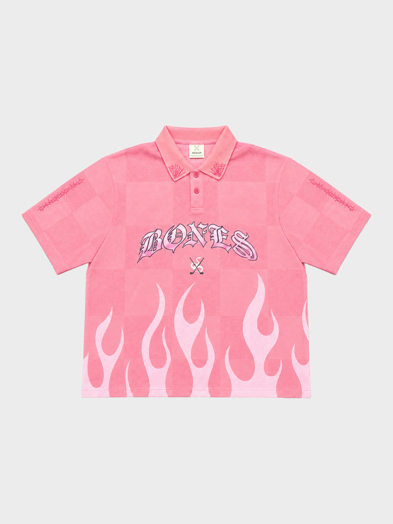 Flamed Swinger Polo - Pink