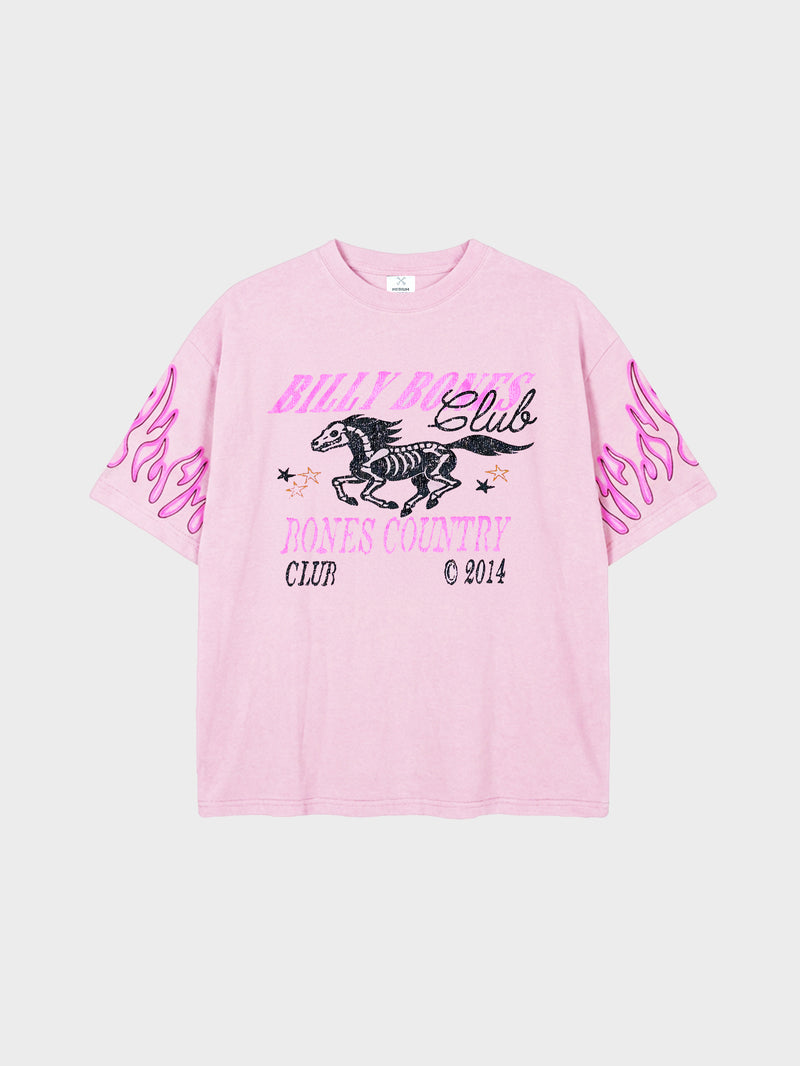 Flamed Rider Tee - Washed Pink