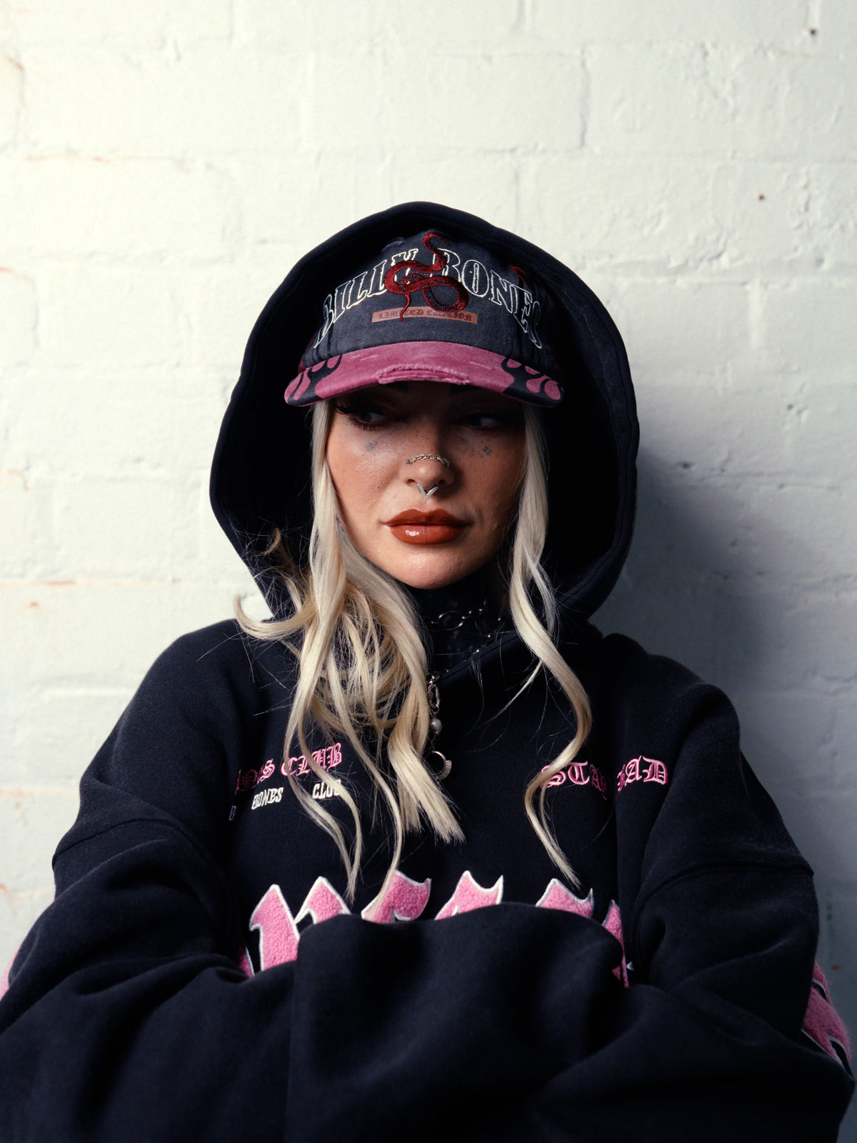 Serpent Machine Cap - Washed Red
