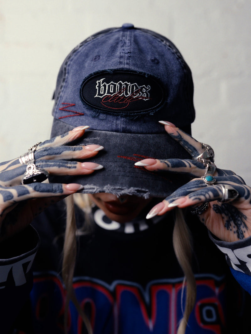 Steeze Machine Cap - Washed Blue