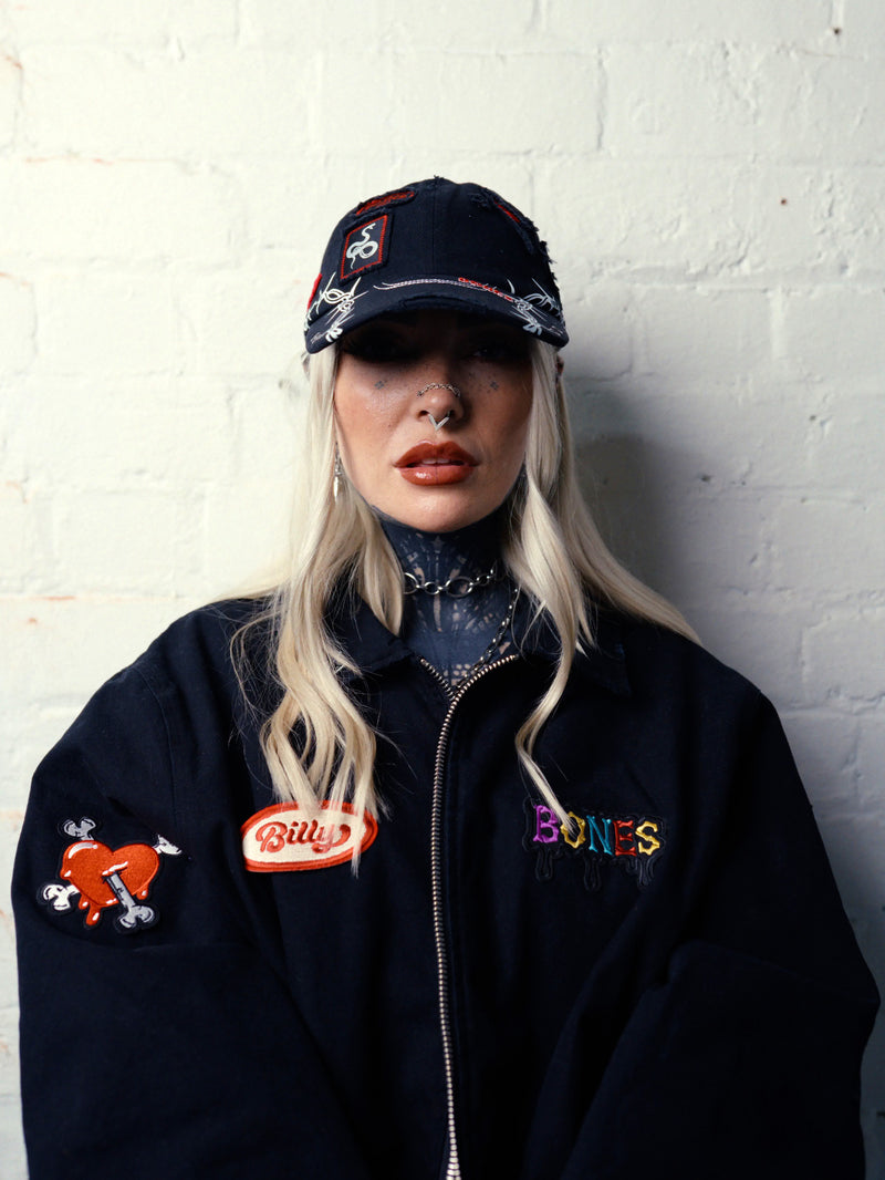 Patch Me Up Cap - Washed Black