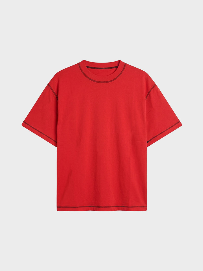 Epoch Blank Tee - Contrast Red